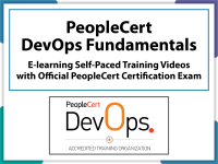 DevOps Fundamentals E-learning by PeopleCert in English, Self-Paced Learning Videos with Official PeopleCert Certification Exam 2 Attempts. Code: DEVOPSFND-E-2