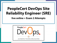 DevOps Site Reliability Engineer (SRE) E-learning by PeopleCert  in English, Self-Paced Learning Videos with Official PeopleCert Certification Exam 2 Attempts. Code: DEVOPS-SRE-E-2
