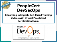 PeopleCert DevSecOps E-learning by PeopleCert in English, Self-Paced Learning Videos with Official PeopleCert Certification Exam 2 Attempts. Code: DEVSECOPS-E-2