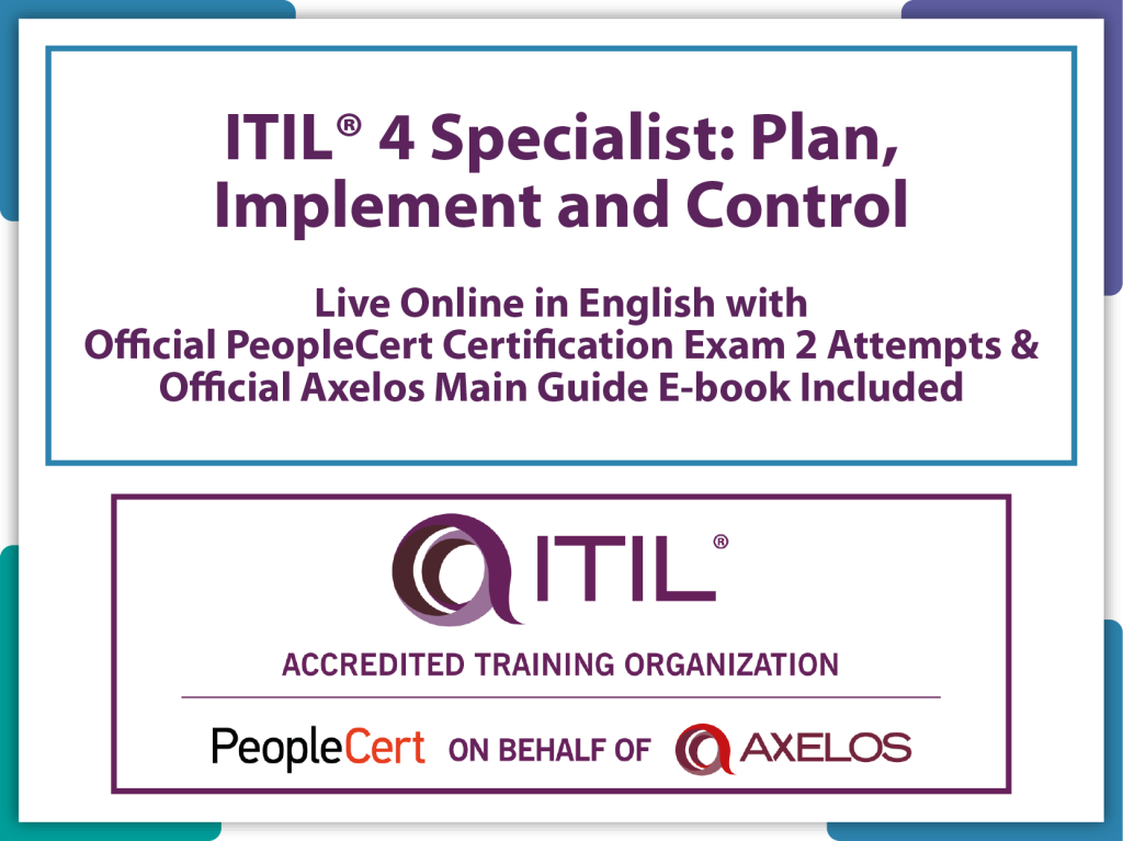 ITIL 4 Specialist: Plan Implement and Control | 1WCert.com