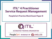 ITIL4 Practitioner: Service Request Management PeopleCert Practice Mock Exam Paper B